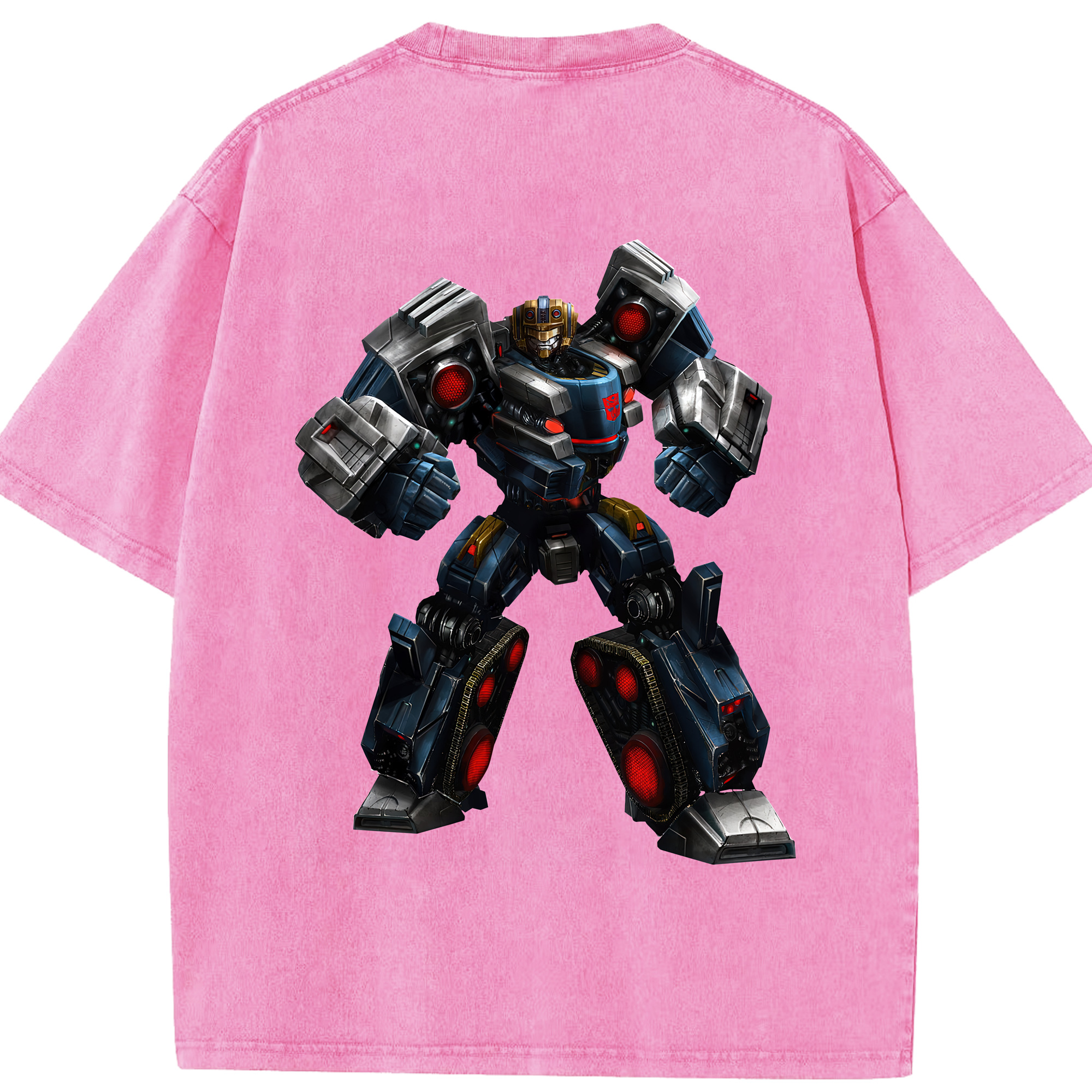（画像用） Transformers トランスフォーマー 綿100% ヴィンテージ風 半袖Tシャツ（背面プリント）
